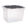 BOÎTE À DOUBLE COUVERCLE PLIANTE 48L ANTHRACITE