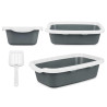ARENERO PLASTICO 58X38CM CON PALA ANTRACITA