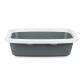 CASSETTA PET PLASTICA 58X38CM CON PALA ANTRACITE