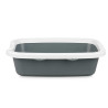 PLASTIC LITTER BOX 58X38CM WITH ANTHRACITE SHOVEL
