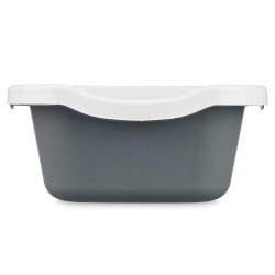 BAC À LITIÈRE PLAST 58X38CM AVEC PELLE ANTHRACITE