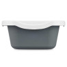 PLASTIC LITTER BOX 58X38CM WITH ANTHRACITE SHOVEL