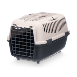 PLASTIC PET CARRIER 8KG ANTHRACITE