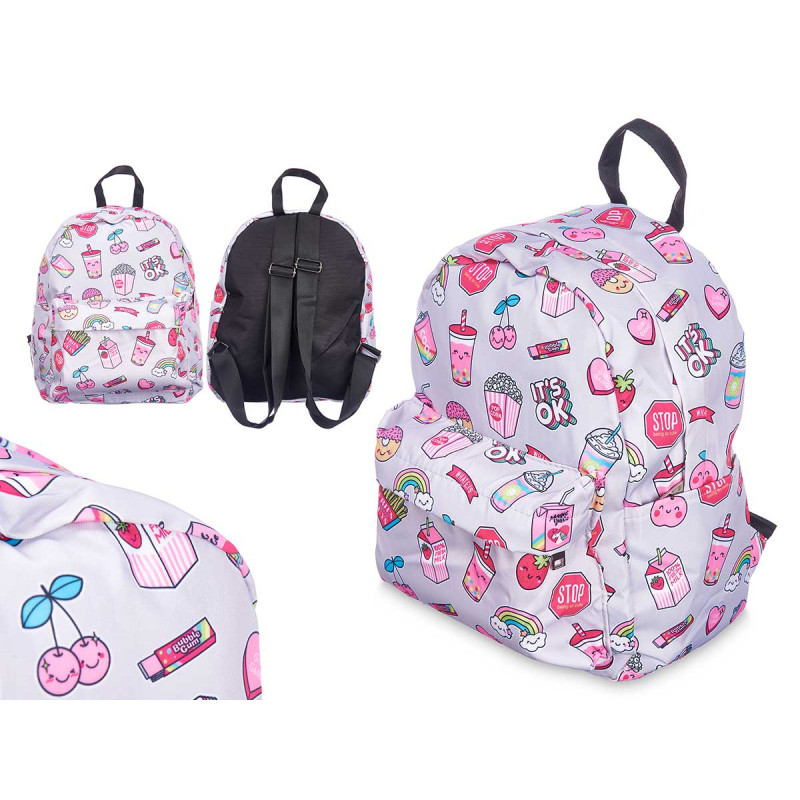 ZAINO PER BAMBINI ARCOBALENO GRIGIO 