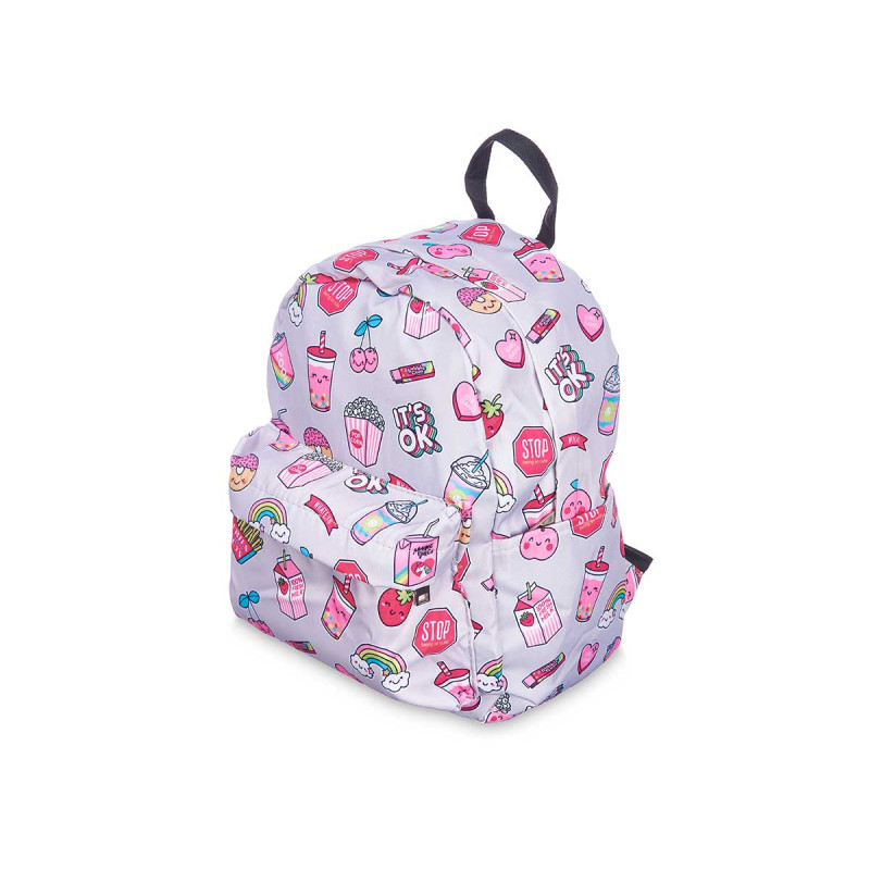 SAC À DOS ENFANT ARC-EN-CIEL GRIS