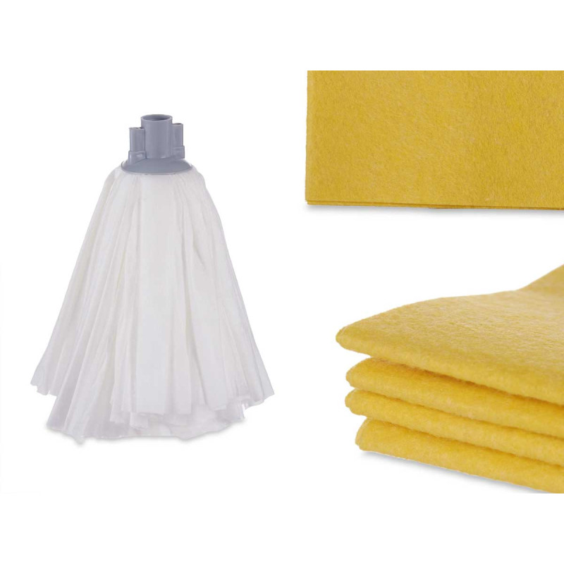 SET MOCIO VISCOSO 150G E 4 STRACCI 40X36CM