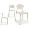 CHAISE PLASTIQUE FORME BLANC