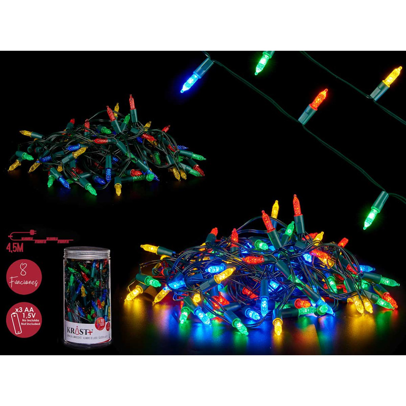 LED 4,5M 50LEDS MULTICOLOR EXTERIOR 8 FUNCTIONS