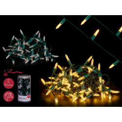 TIRA LED 9M 100LEDS LUZ CALIDA AMARILLA EXT 8 FUNC