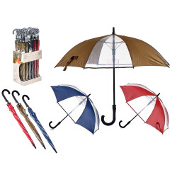 PARAPLUIE 8 BALEINES AUTOMATIQUES AVEC TOILE 3 COU