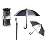 PARAPLUIE 8 BALEINES AUTOMATIQUE AVEC TOILE NOIR 