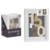 15X20CM WHITE PASSE-PARTOUT WOOD PHOTOFRAME 