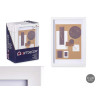 18X24CM WHITE PASSE-PARTOUT WOOD PHOTOFRAME 