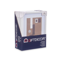 21X30CM WHITE PASSE-PARTOUT WOOD PHOTOFRAME 