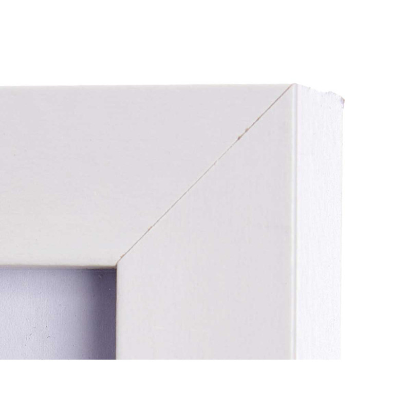 21X30CM WHITE PASSE-PARTOUT WOOD PHOTOFRAME 