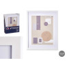 30X40CM WHITE PASSE-PARTOUT WOOD PHOTOFRAME 