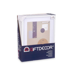 30X40CM WHITE PASSE-PARTOUT WOOD PHOTOFRAME 