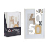 40X50CM WHITE PASSE-PARTOUT WOOD PHOTOFRAME 
