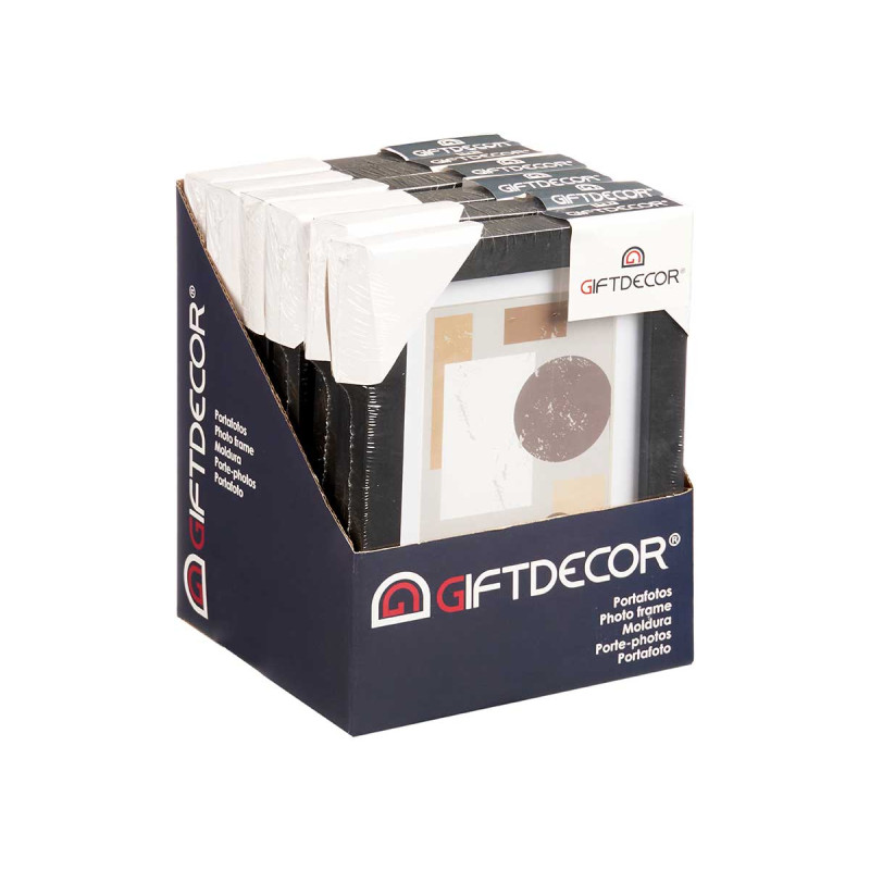 10X15CM BLACK PASSE-PARTOUT WOOD PHOTOFRAME 