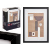 PORTAFOTO PARED MADERA PASPARTU 21X30CM NEGRO