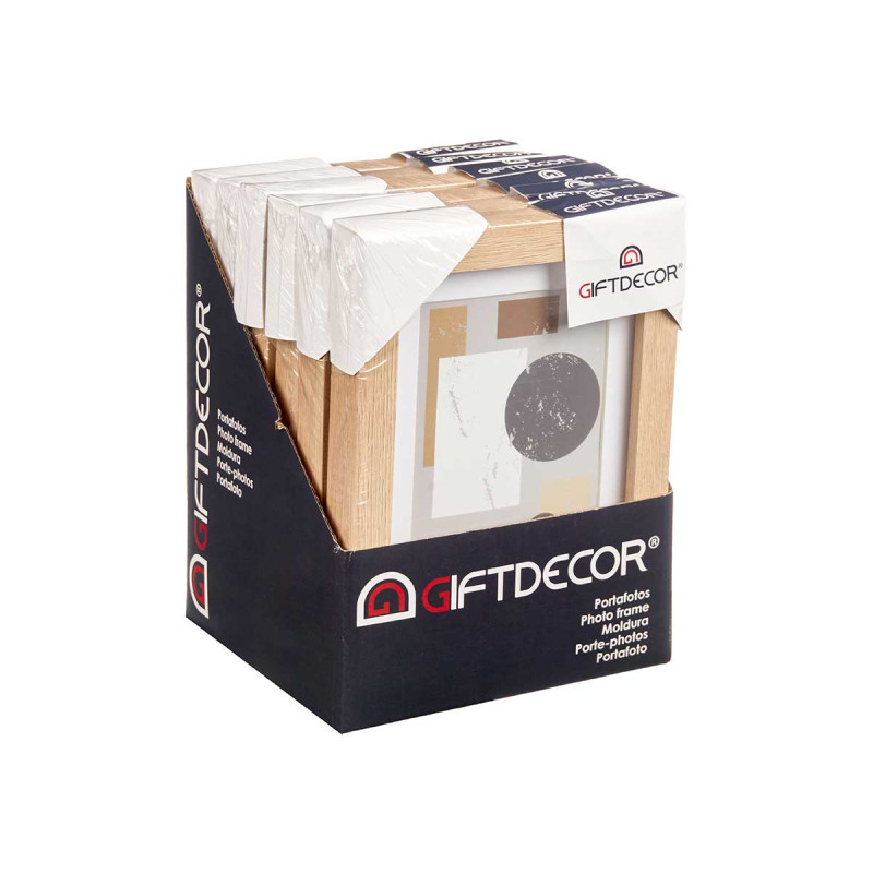 10X15CM NATURAL PASSE-PORTOUT WOOD PHOTOFRAME 