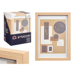 18X24CM NATURAL PASSE-PORTOUT WOOD PHOTOFRAME 