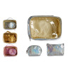 SET 3 NECESSAIRE PLASTICA ASSORTIMENTO 3 COLORI