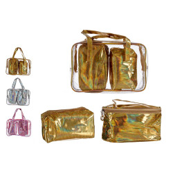 SET UNA BORSA DUE NECESSAIRE ASSORTIMENTO 3COLORI