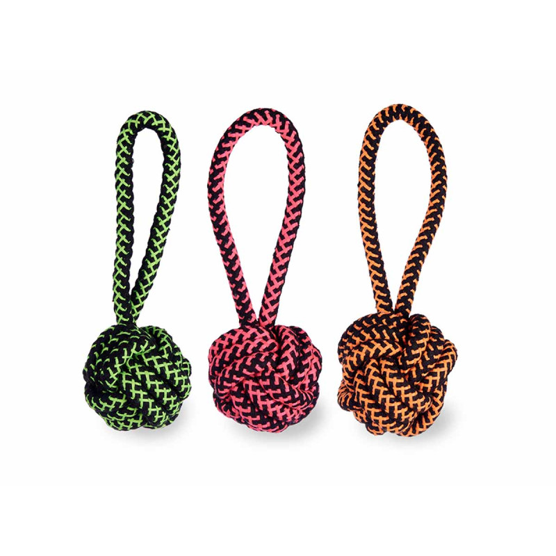 ANNEAU DE DENTITION AVEC BOULE COURT SET 3COULEUR