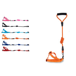 BIG PET HARNESS WITH STRAIGHT HANDLER SET 6 COLORS