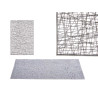 TAPPETTINO RETTANGOLARE PLASTICA ARGENTO