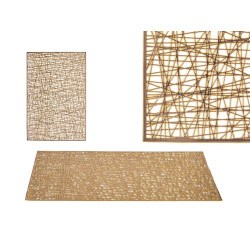 GOLDEN PLASTIC RECTANGULAR TABLECLOTH 