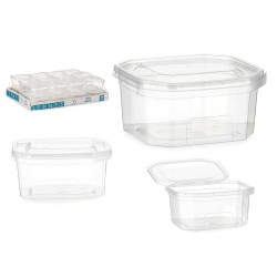 370ML RECTANGULAR PLASTIC LUNCH BOX