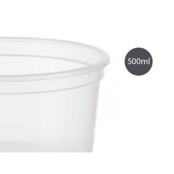 RECIPIENTE PLÁSTICO REDONDO 500ML 