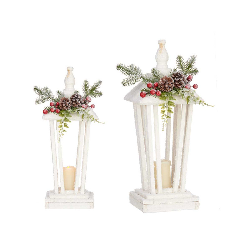 LANTERNA BIANCO NEVE 48 CM