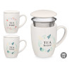 MUG PORCELAIN TEAHOUSE COUVERCLE FILTRE AS2 340ML