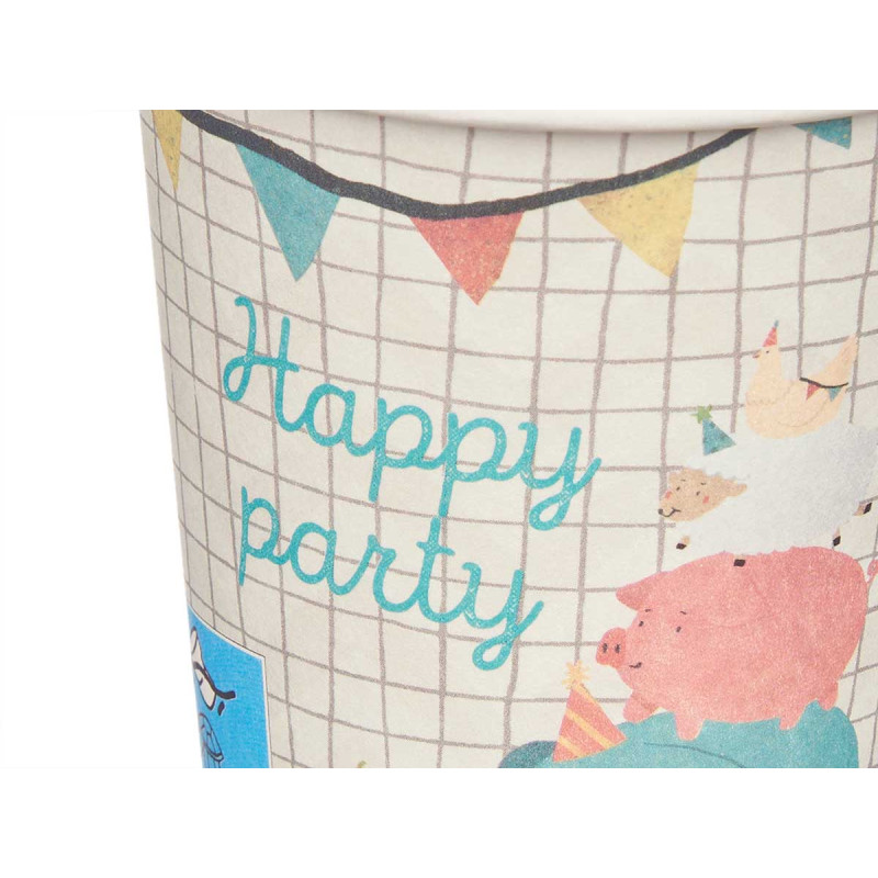SET 12 VERRES PAPIER 240 ML ENFANTS ASSORT 2