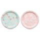SET 6 ASSIETTES PAPIER 22 CM LOSANGES ASSORT 2