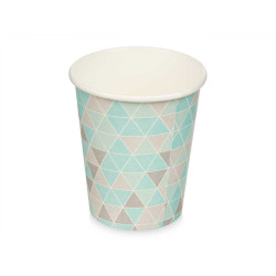 CONJ 12 COPOS PAPEL LOSANGO 240 ML SORT 2