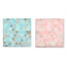 SET 12 TOVAGLIOLI CARTA DOUBLE FACE ROMBI ASSORT 2
