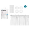 TENDA BAGNO TRASPARENTE QUADRI 180X180CM