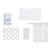 SET BAGNO TENDA PEVA E TAPPETINO DOCCIA TRASPARENT