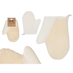NATURAL ADJUSTABLE BRAIDED MITTEN