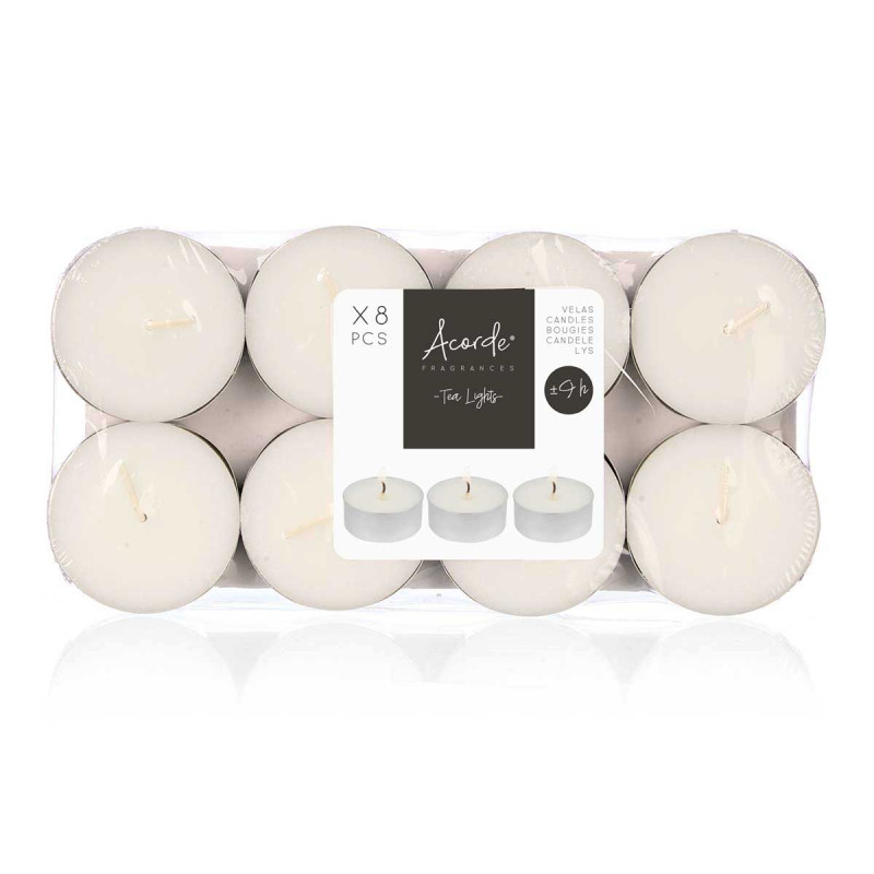 SET 8 TEA LIGHT MAXI 9 ORE
