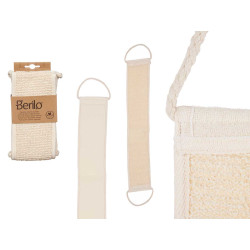 NATURAL FABRIC BACK RUBBING STRAP W HANDLES