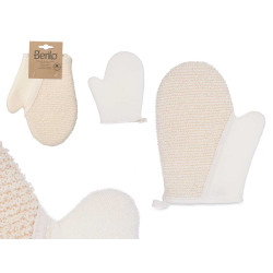 NATURAL FABRIC MITTEN