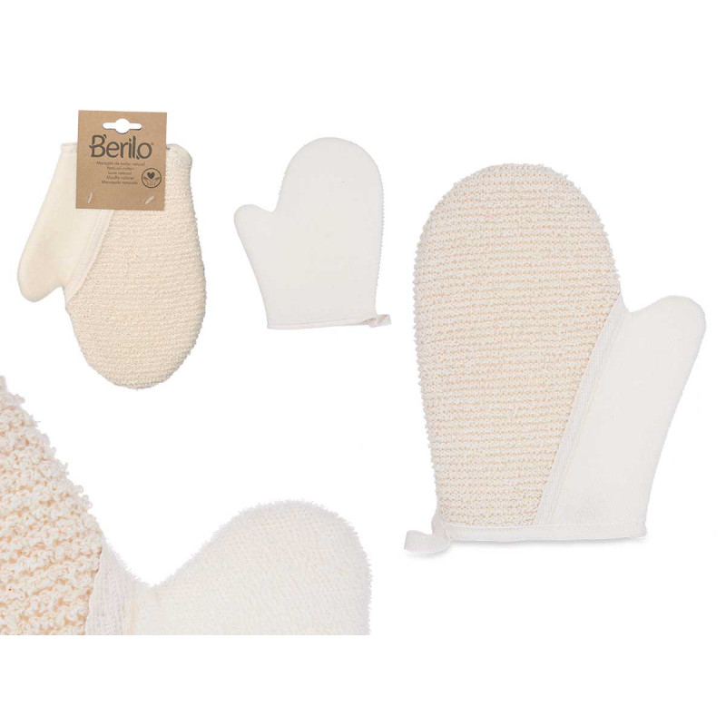 NATURAL FABRIC MITTEN