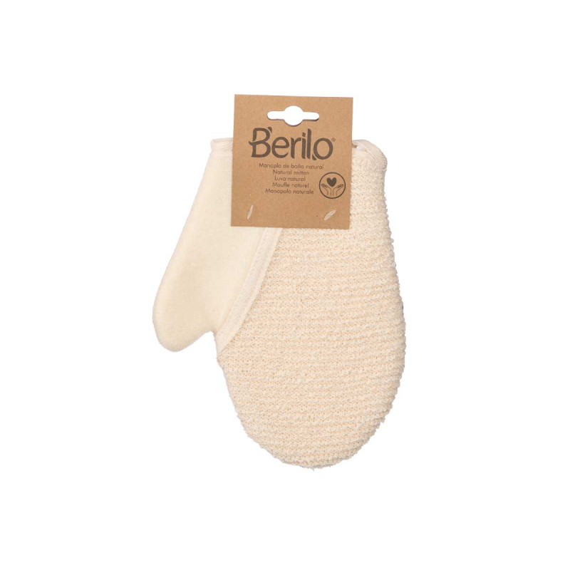NATURAL FABRIC MITTEN