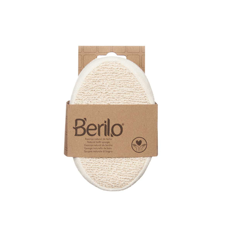ÉPONGE OVALE TISSU NATUREL