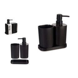 CONJ 3 PÇS WC PLASTICO PRETO